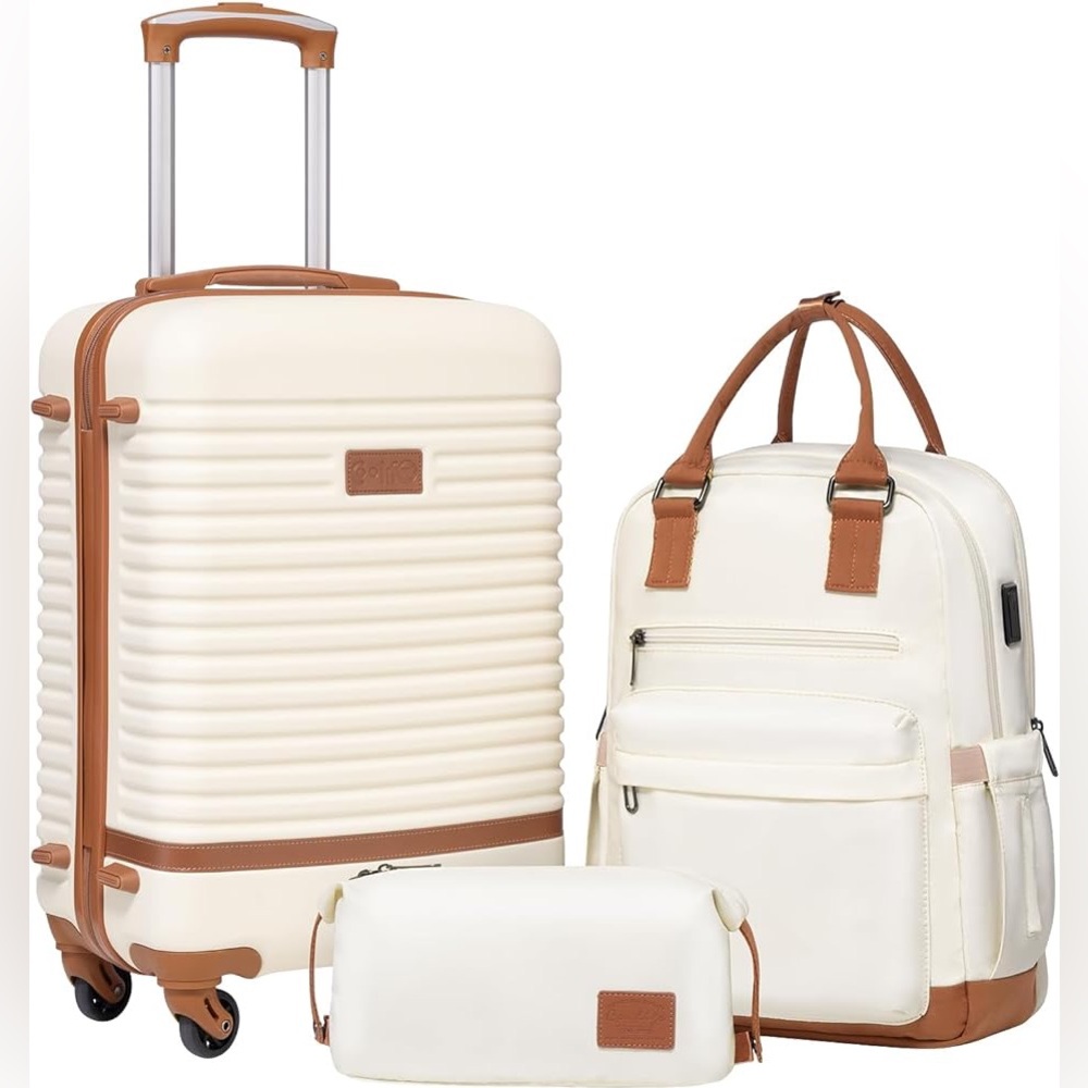 Three piece luggage set